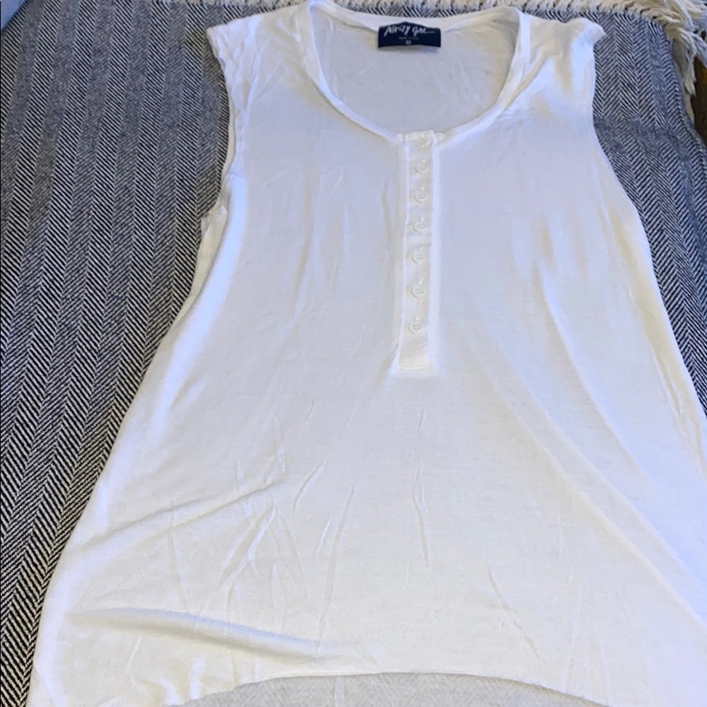Nasty Gal White Sleeveless Top-Gentle used.